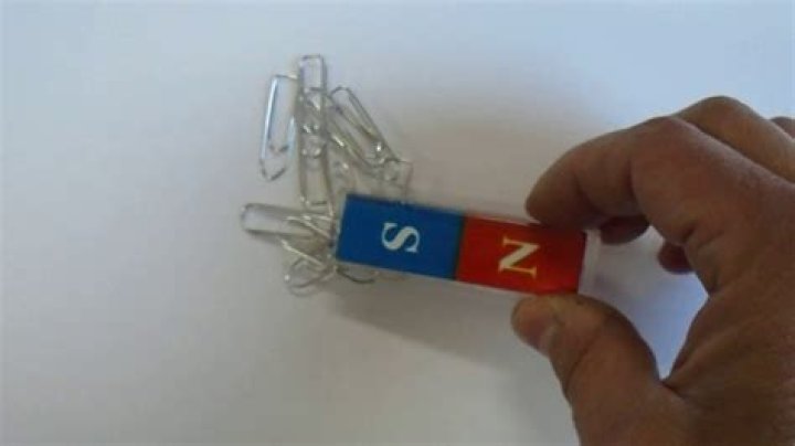 How do you attach a magnet to a string?