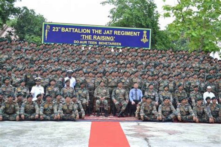 How many battalions are in Jat Regiment?