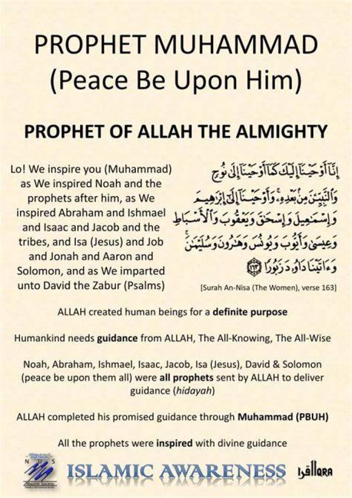 What does Prophet Muhammad say about prayer?