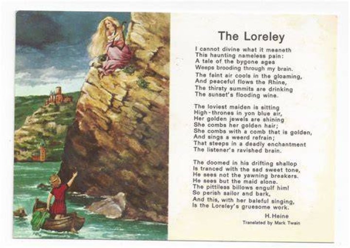 What is the poem The Lorelei about?